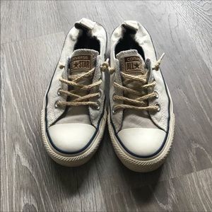 Off white slip on converse